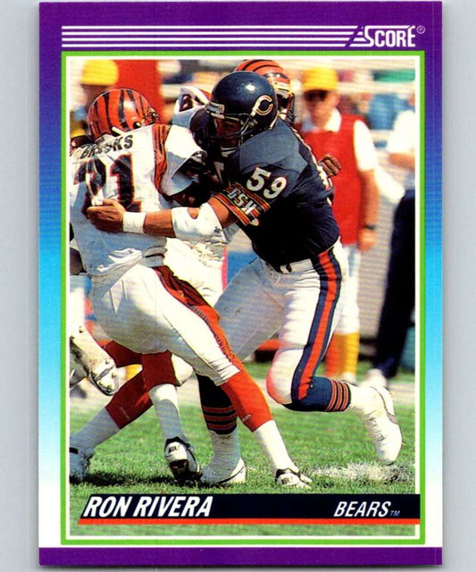 1990 Score #469 Ron Rivera Bears NFL Football Image 1