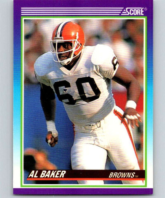 1990 Score #479 Al Baker Browns NFL Football Image 1