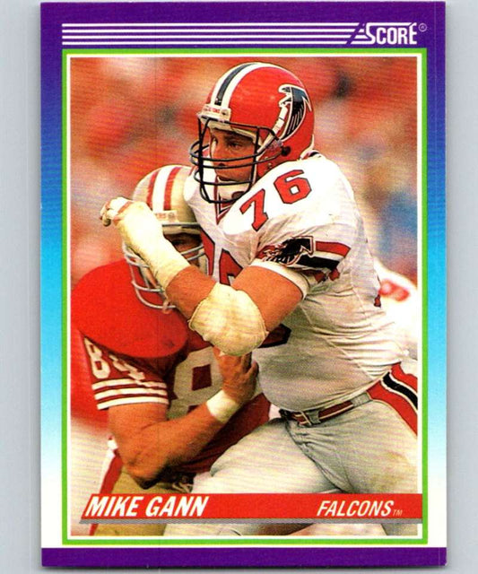 1990 Score #481 Mike Gann Falcons NFL Football Image 1