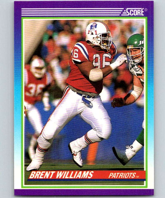 1990 Score #482 Brent Williams Patriots NFL Football Image 1
