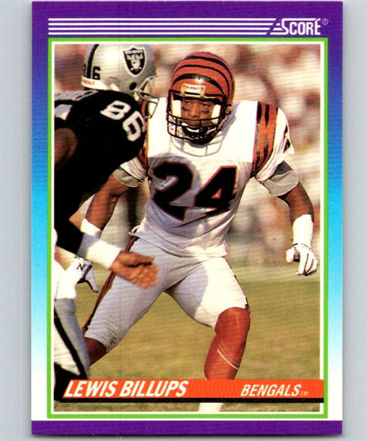 1990 Score #487 Lewis Billups Bengals NFL Football Image 1