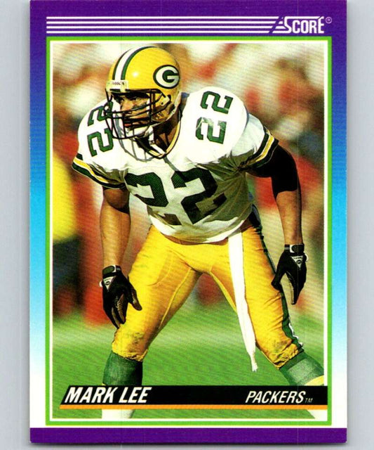 1990 Score #491 Mark Lee Packers NFL Football Image 1