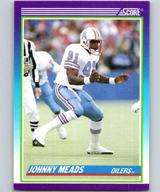 1990 Score #492 Johnny Meads Oilers NFL Football Image 1