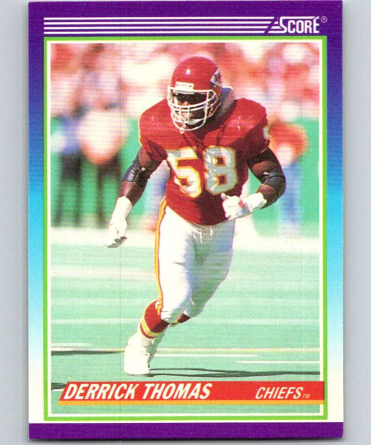1990 Score #500 Derrick Thomas Chiefs NFL Football Image 1