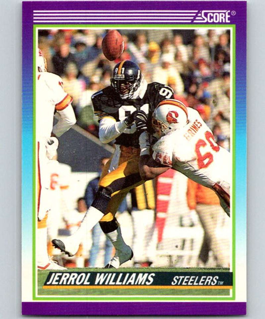 1990 Score #501 Jerrol Williams Steelers NFL Football Image 1