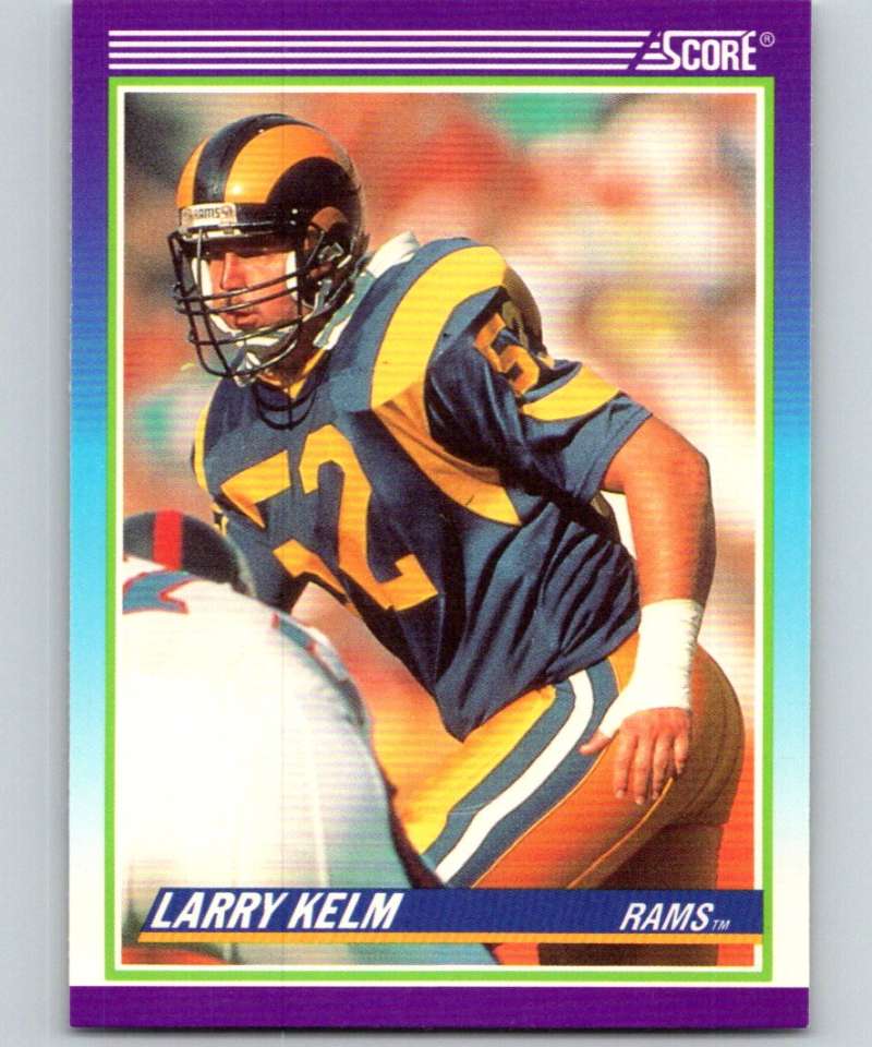 1990 Score #503 Larry Kelm RC Rookie LA Rams NFL Football Image 1