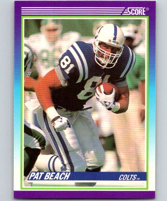 1990 Score #505 Pat Beach Colts NFL Football Image 1