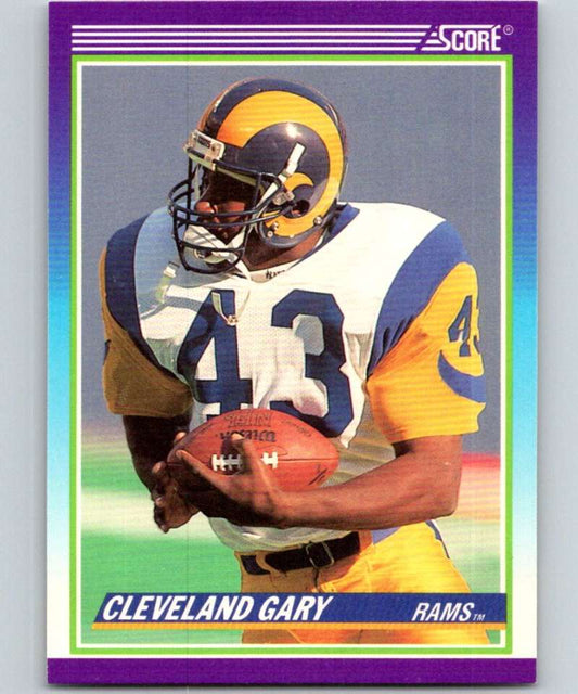 1990 Score #508 Cleveland Gary LA Rams NFL Football Image 1