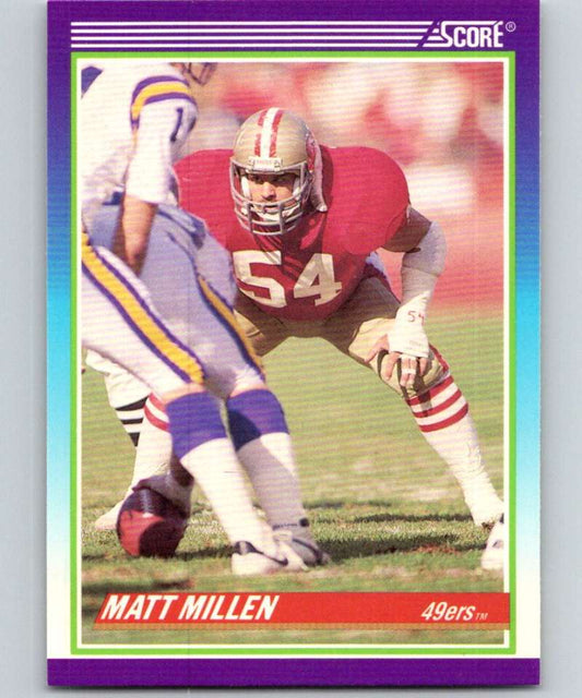 1990 Score #514 Matt Millen 49ers NFL Football Image 1