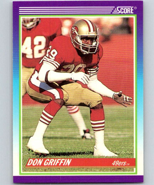 1990 Score #515 Don Griffin 49ers NFL Football Image 1