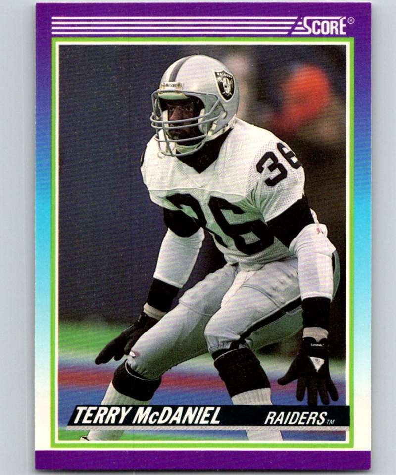 1990 Score #521 Terry McDaniel LA Raiders NFL Football Image 1