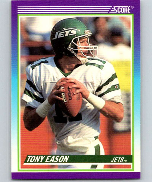1990 Score #527 Tony Eason NY Jets NFL Football Image 1