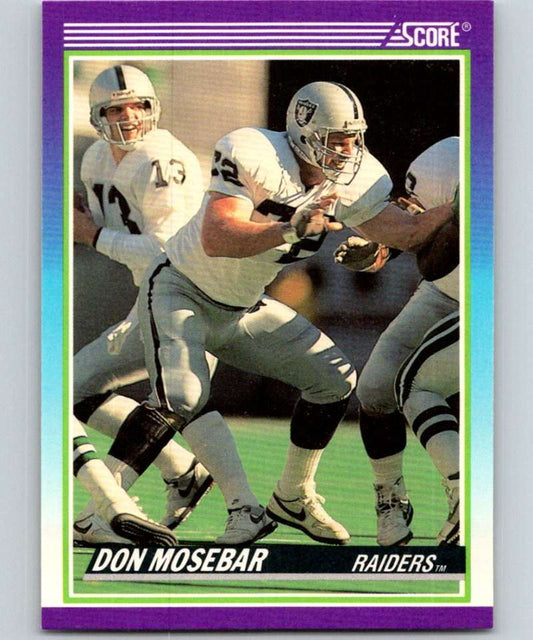 1990 Score #530 Don Mosebar LA Raiders NFL Football Image 1