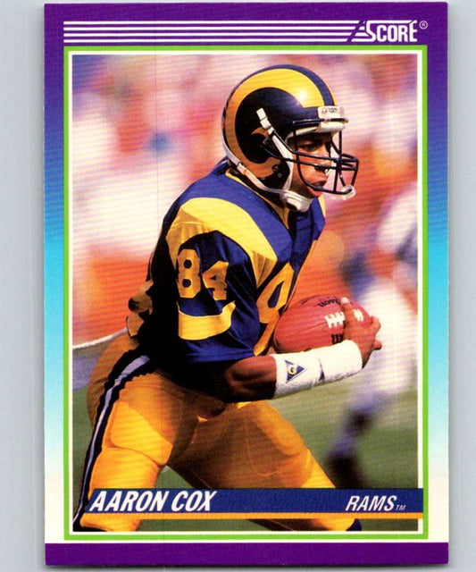 1990 Score #533 Aaron Cox LA Rams NFL Football Image 1