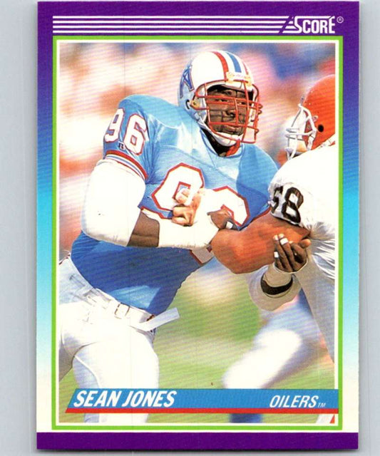 1990 Score #534 Sean Jones Oilers NFL Football Image 1