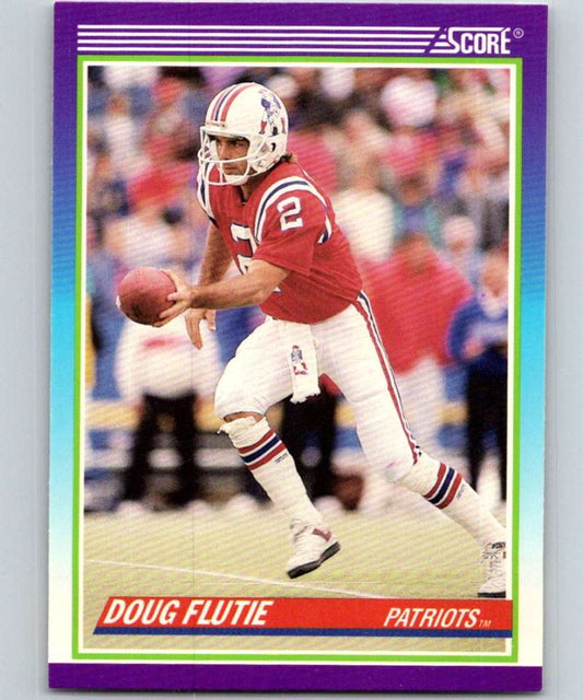 1990 Score #535 Doug Flutie Patriots NFL Football Image 1