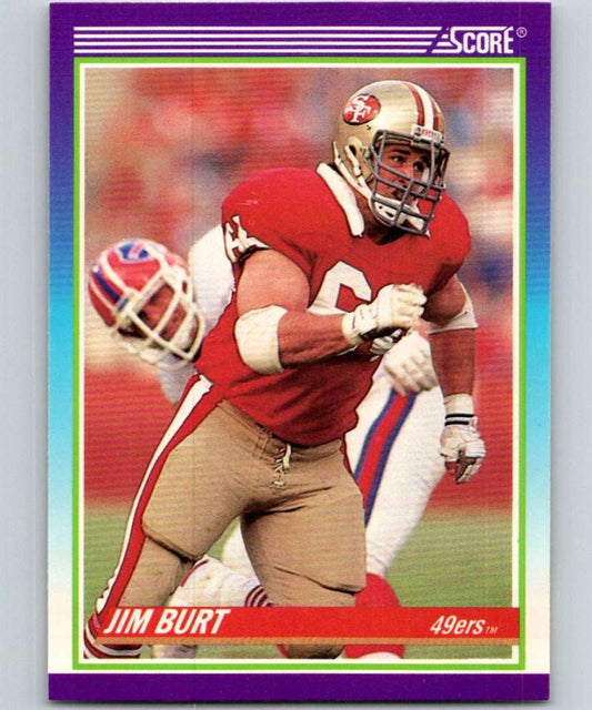 1990 Score #545 Jim Burt 49ers NFL Football Image 1