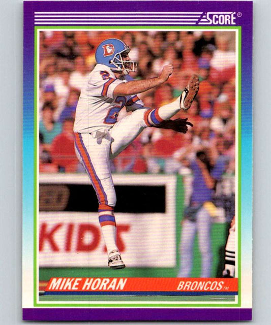 1990 Score #546 Mike Horan Broncos NFL Football Image 1