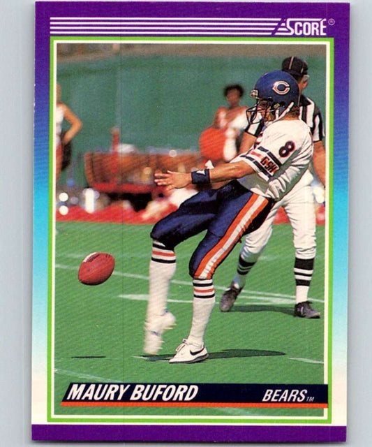 1990 Score #548 Maury Buford Bears NFL Football