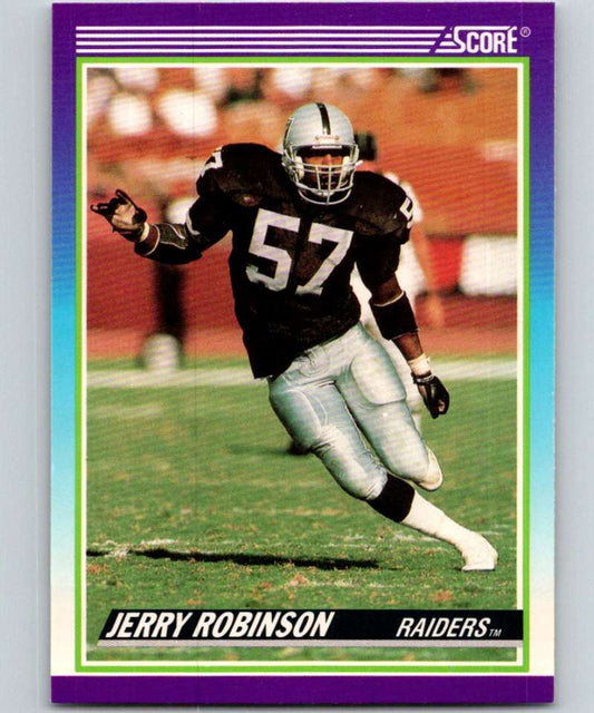 1990 Score #549 Jerry Robinson LA Raiders NFL Football