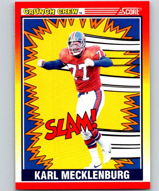 1990 Score #551 Karl Mecklenburg Broncos NFL Football