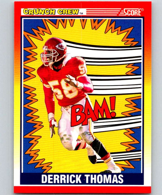 1990 Score #553 Derrick Thomas Chiefs NFL Football Image 1