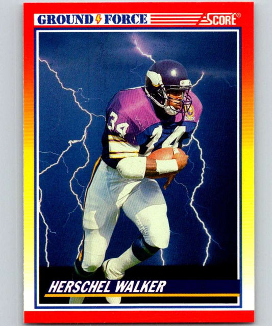 1990 Score #561 Herschel Walker Vikings NFL Football Image 1