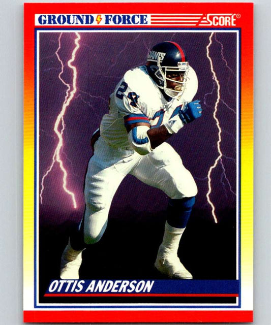 1990 Score #562 Ottis Anderson NY Giants NFL Football Image 1