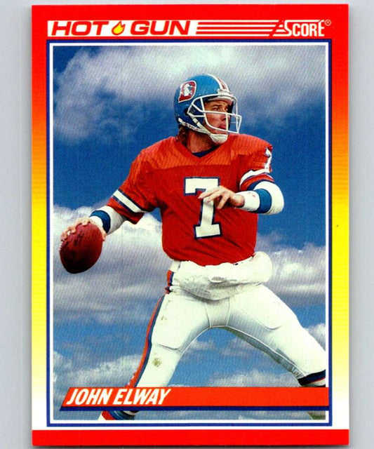 1990 Score #564 John Elway Broncos NFL Football