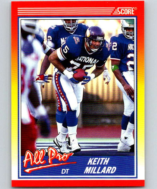 1990 Score #573 Keith Millard Vikings NFL Football Image 1
