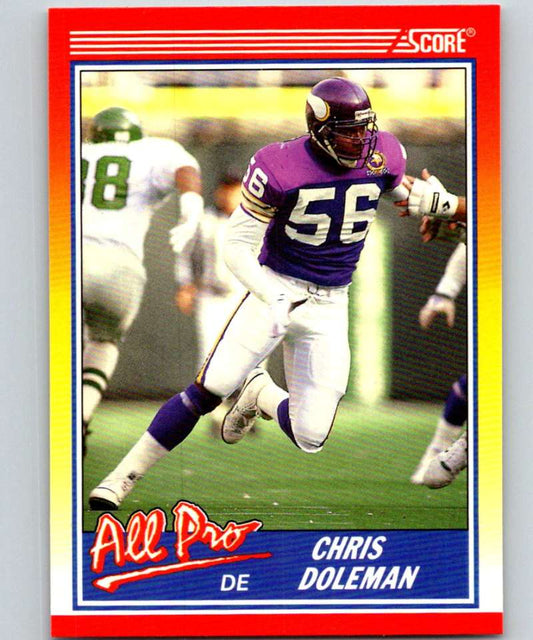 1990 Score #575 Chris Doleman Vikings NFL Football Image 1