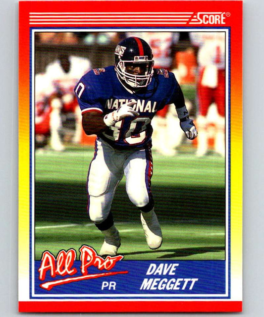 1990 Score #576 Dave Meggett NY Giants NFL Football Image 1