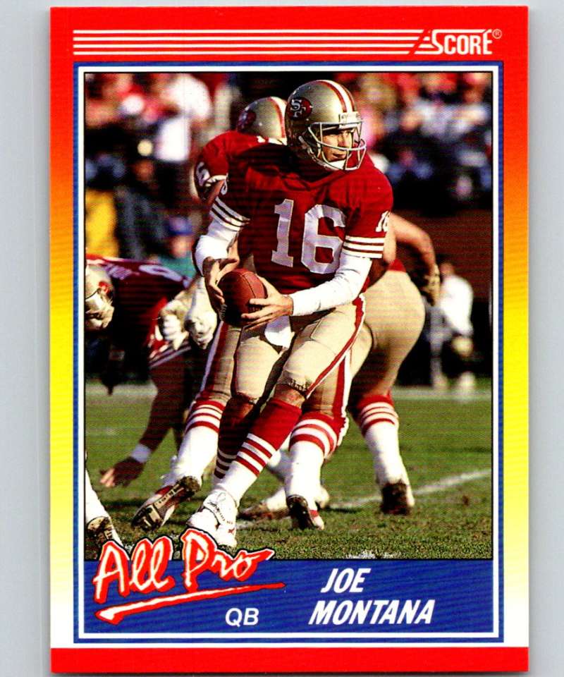 1990 Score #582 Joe Montana 49ers NFL Football Image 1