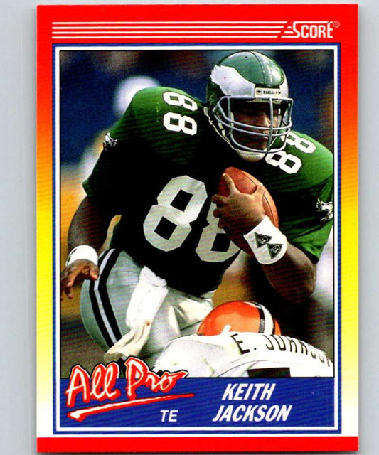 1990 Score #588 Keith Jackson Eagles NFL Football Image 1