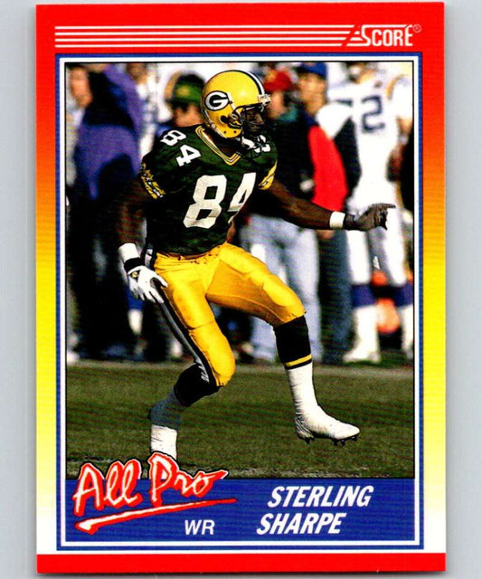 1990 Score #589 Sterling Sharpe Packers NFL Football Image 1