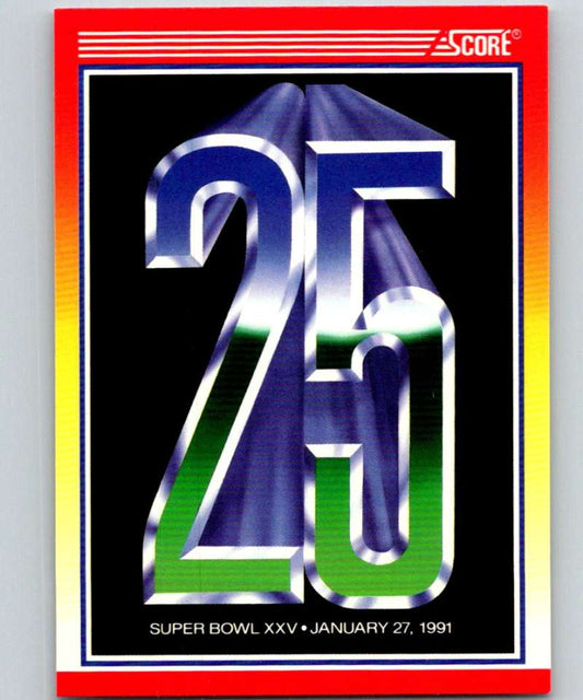 1990 Score #602 Super Bowl Wrap NFL Football Image 1