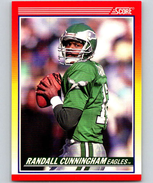 1990 Score #605 Randall Cunningham Eagles NFL Football Image 1