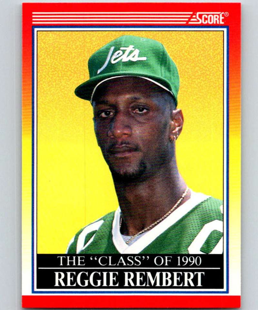 1990 Score #610 Reggie Rembert NY Jets NFL Football Image 1
