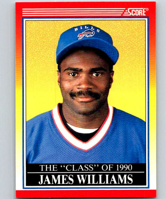 1990 Score #613 James Williams Bills NFL Football Image 1