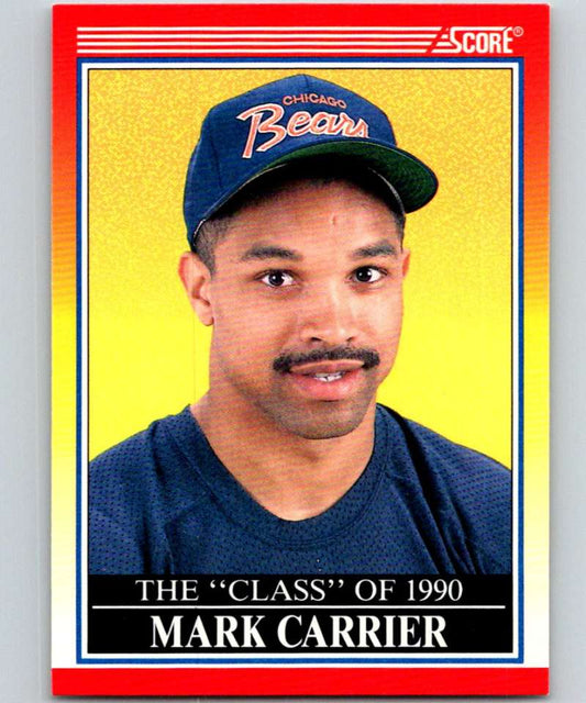 1990 Score #614 Mark Carrier Bears NFL Football Image 1