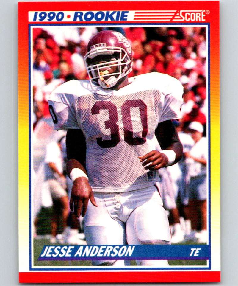 1990 Score #633 Jesse Anderson RC Rookie Buccaneers NFL Football Image 1
