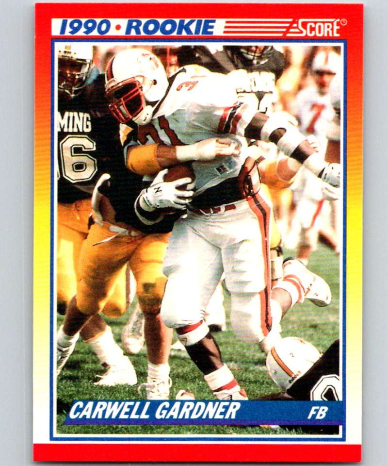 1990 Score #635 Carwell Gardner RC Rookie Bills NFL Football Image 1