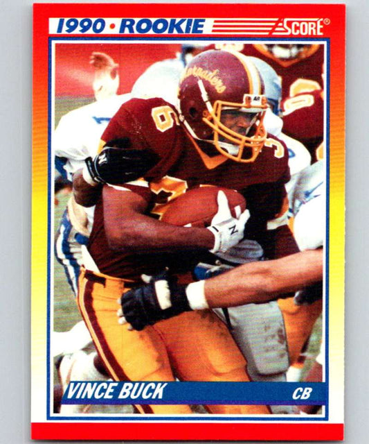 1990 Score #637 Vince Buck RC Rookie Saints NFL Football Image 1