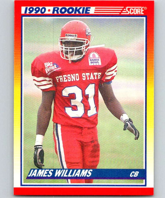 1990 Score #641 James Williams RC Rookie Bills NFL Football