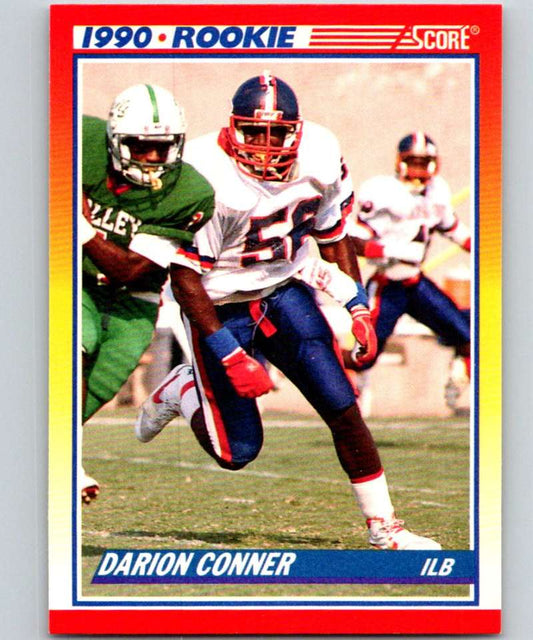 1990 Score #643 Darion Conner RC Rookie Falcons NFL Football Image 1