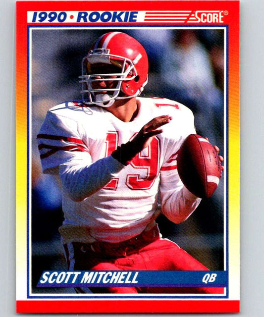 1990 Score #651 Scott Mitchell RC Rookie Dolphins NFL Football Image 1
