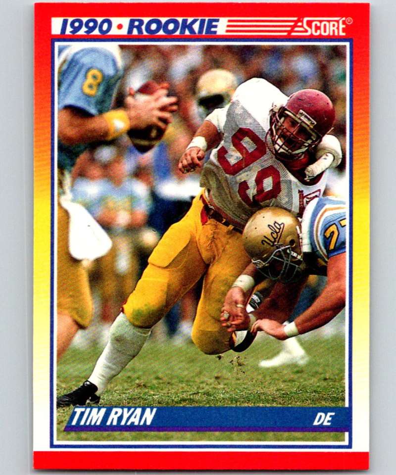 1990 Score #652 Tim Ryan RC Rookie Bears NFL Football
