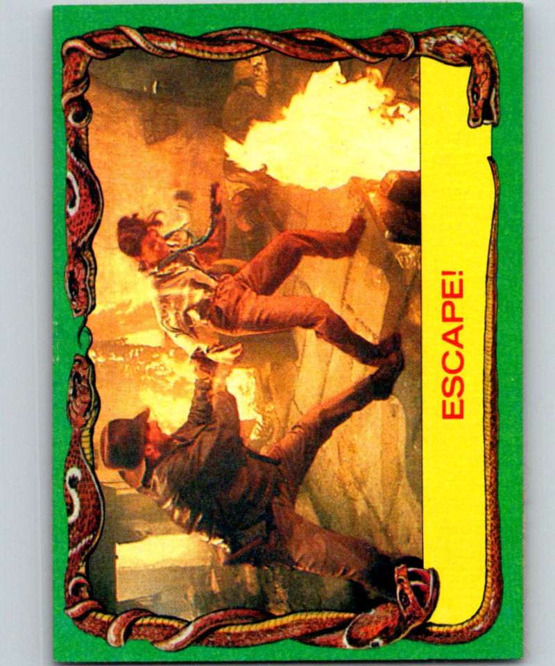 1981 Topps Raiders Of The Lost Ark #32 Escape! Image 1