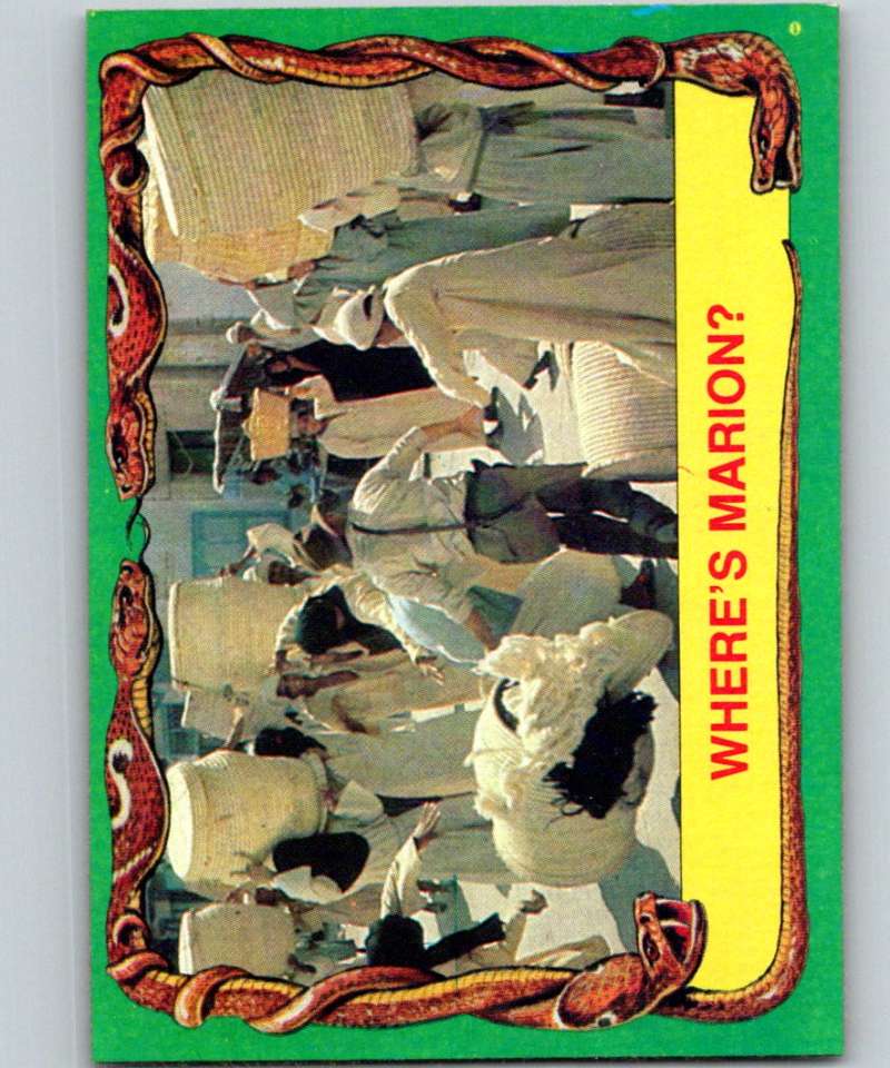 1981 Topps Raiders Of The Lost Ark #38 Where's Marion? Image 1