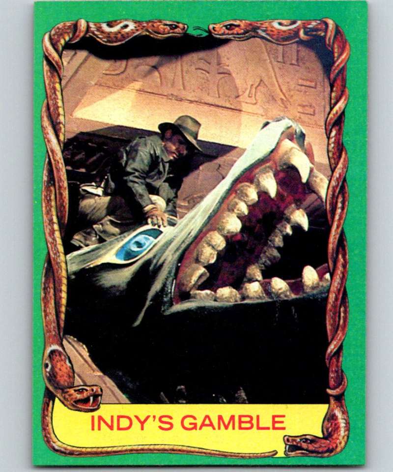 1981 Topps Raiders Of The Lost Ark #61 Indy's Gamble Image 1